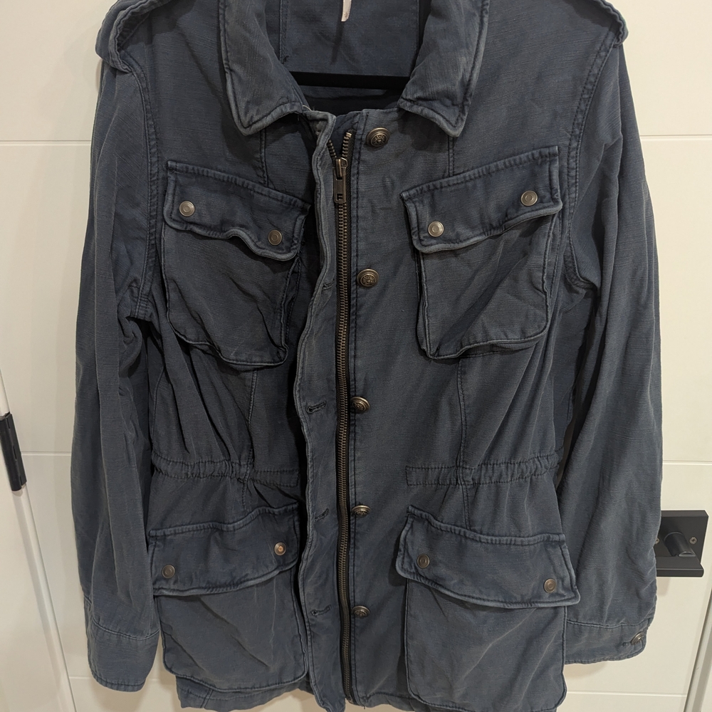 Free People Not Your Brother’s Utility Jacket Navy